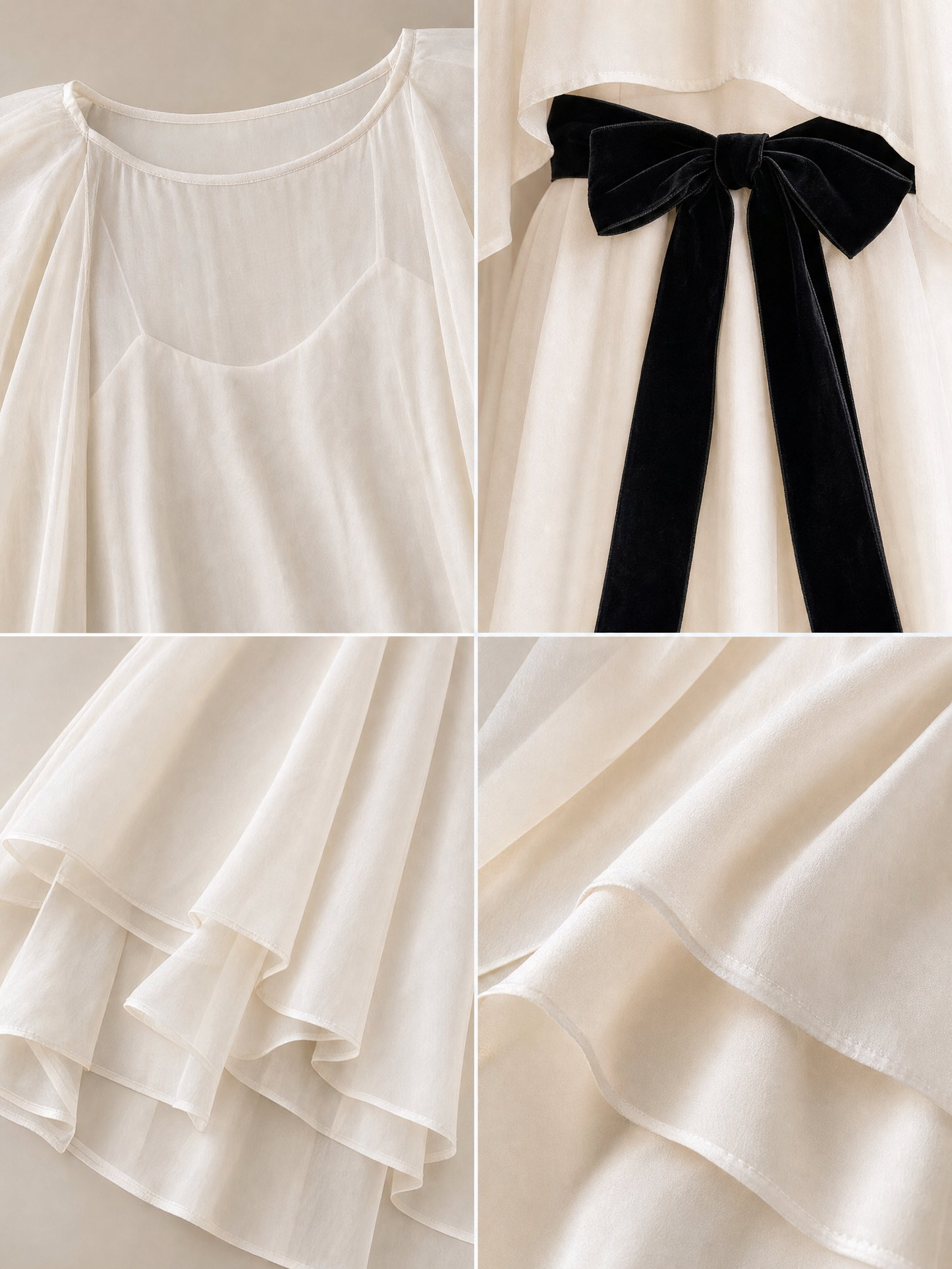 Vintage Shawl Camisole Evening Maxi Dress