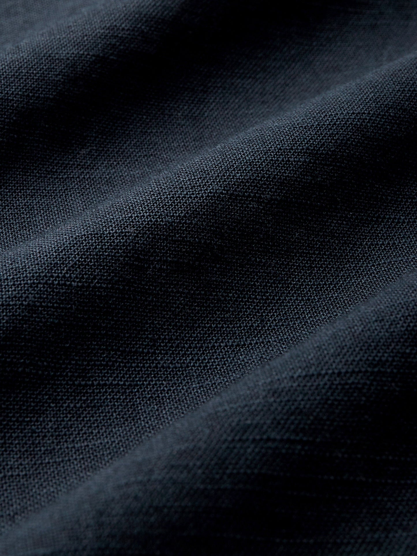 Maxi Linen Dress, Cap Sleeves, Crew Neck, Plain, Pocket Design, French Vintage, Blue