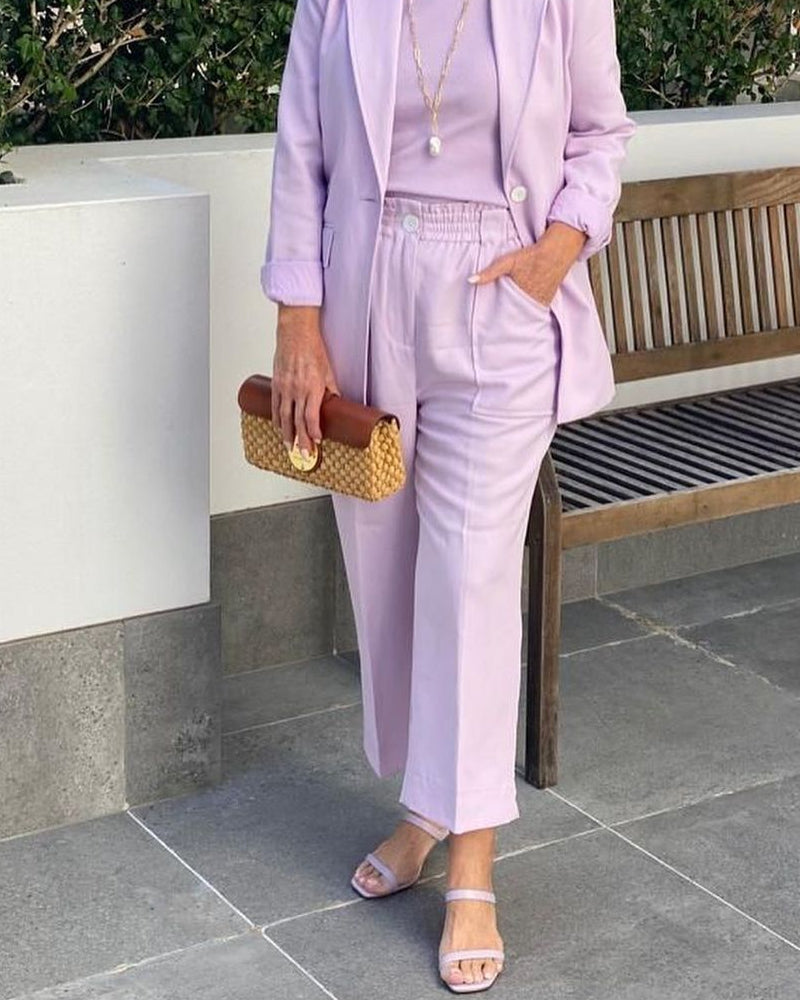 Suit Top Lengthened Trousers Two-Piece Suit