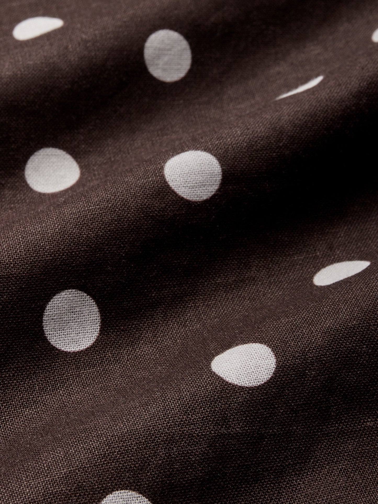 Midi Cotton Dress , Sleeveless, Shawl Collar, Polka Dots, Button Design, French Vintage, Purplish Blue