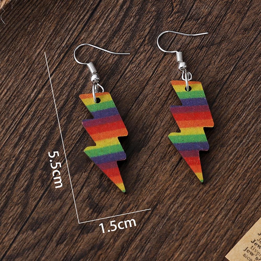 Rainbow Lightning Earrings