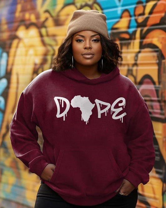 Dope Black Gir Long Sleeves Hoodie