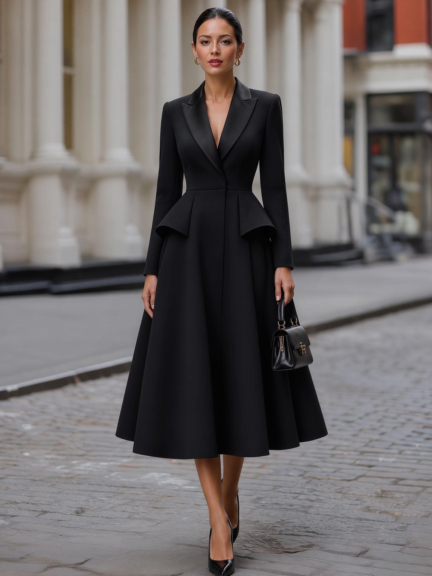 Tailored Blazer A-Line Dress