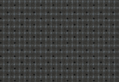 Mock Neck Plaid Dot A-Line Midi Dress