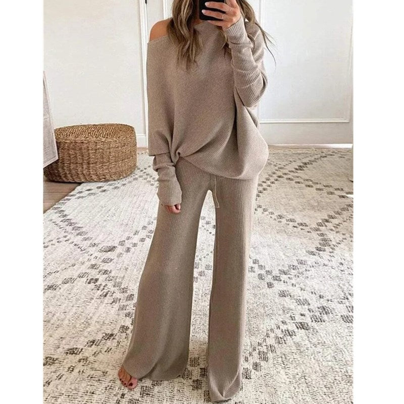 Autumn and Winter Casual Long Sleeve Pants Two-Piece Set