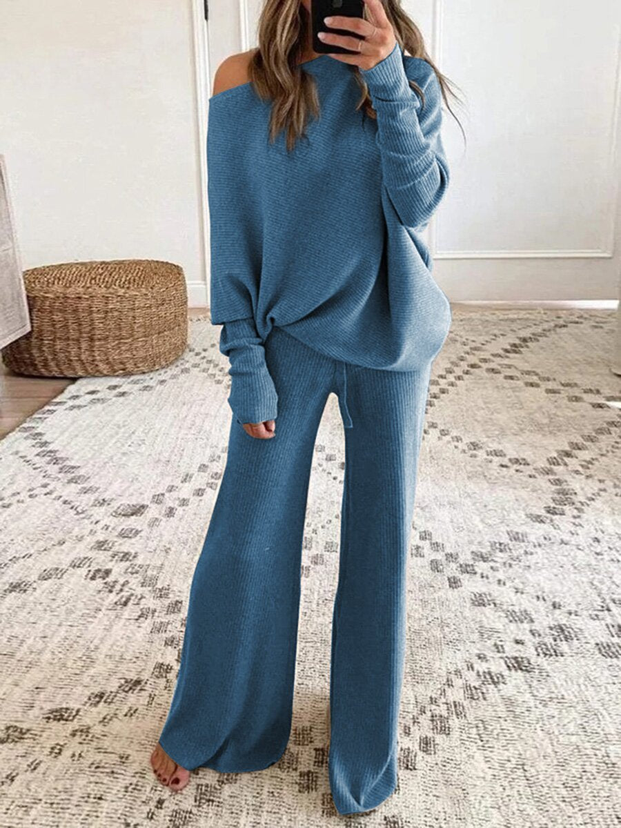 Autumn and Winter Casual Long Sleeve Pants Two-Piece Set