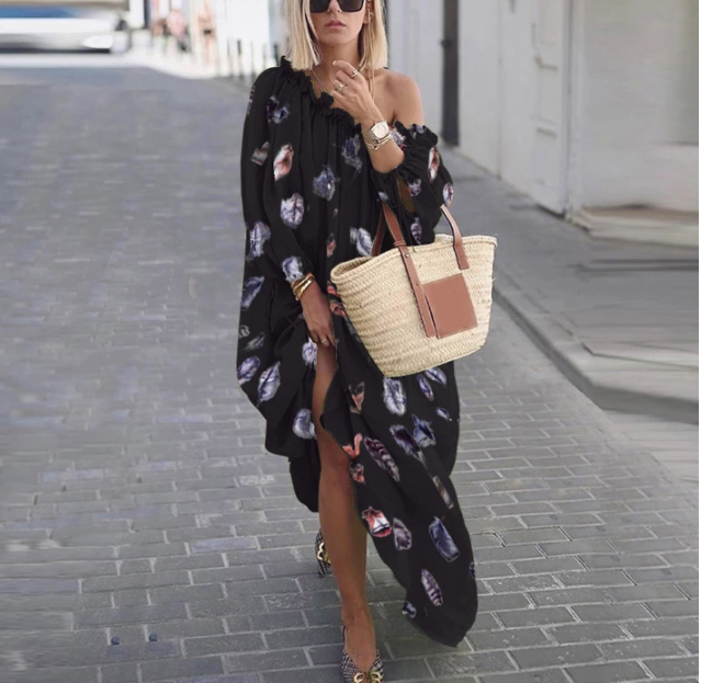 Casual Printed Maxi Dress