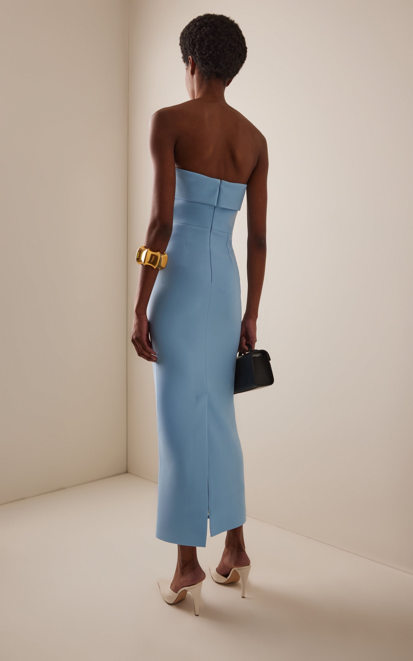 Exclusive Rhea Satin Maxi Dress