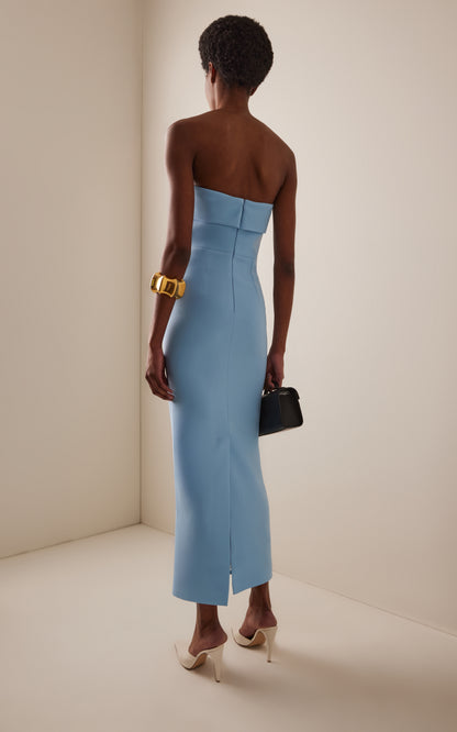 Exclusive Rhea Satin Maxi Dress