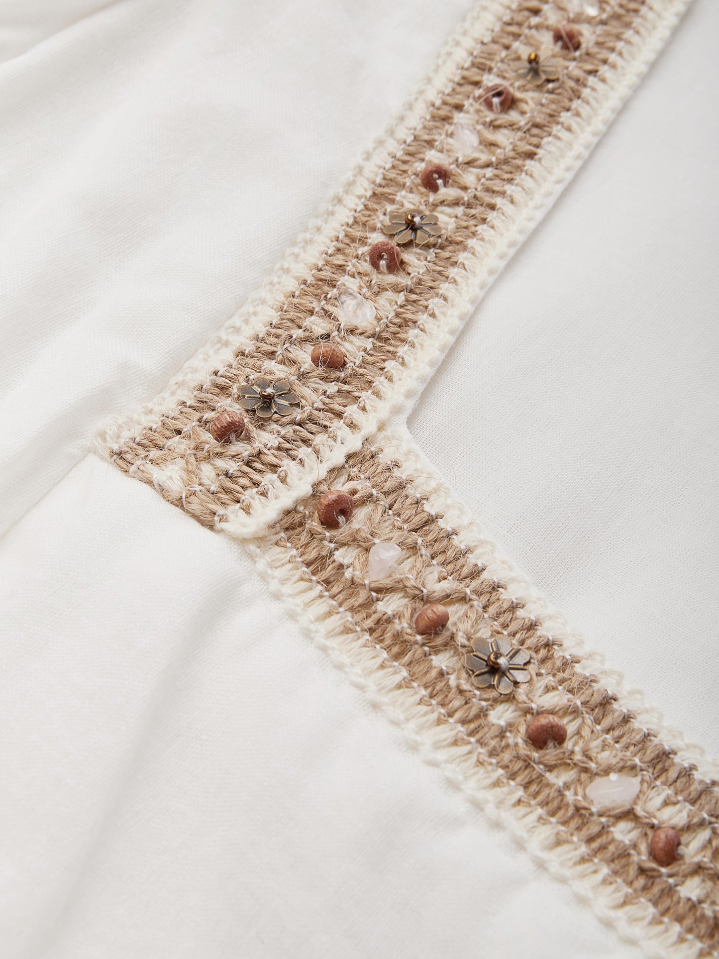 Linen Maxi Dress, Short Sleeve, Lace Collar, Plain, Vintage, White，Featured lace neckline