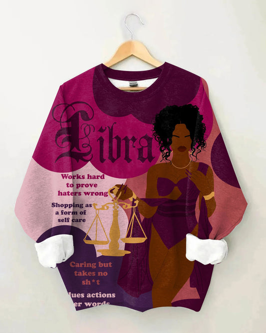 Libra Girly Season Unisex Long Sleeve Sweatshirt