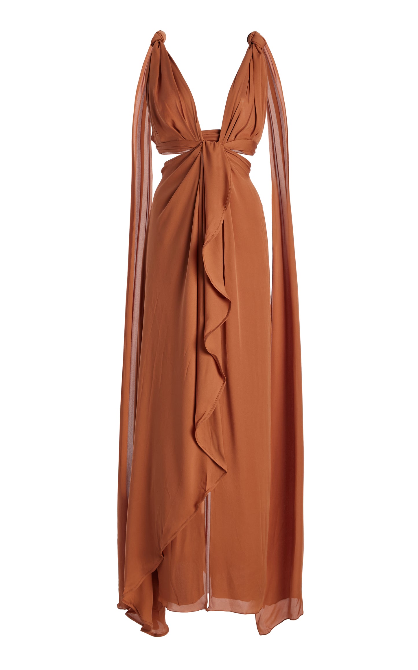 Ocean Mysteries Draped Maxi Dress