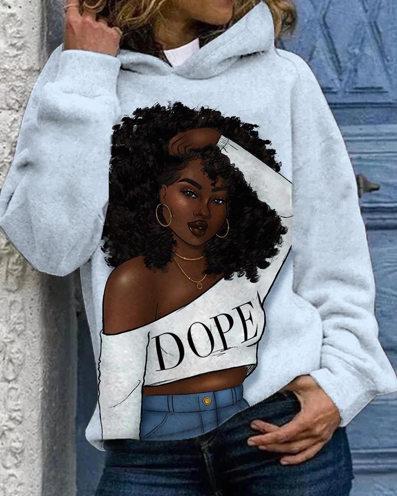 Dope Curly Girl Unisex Hoodie