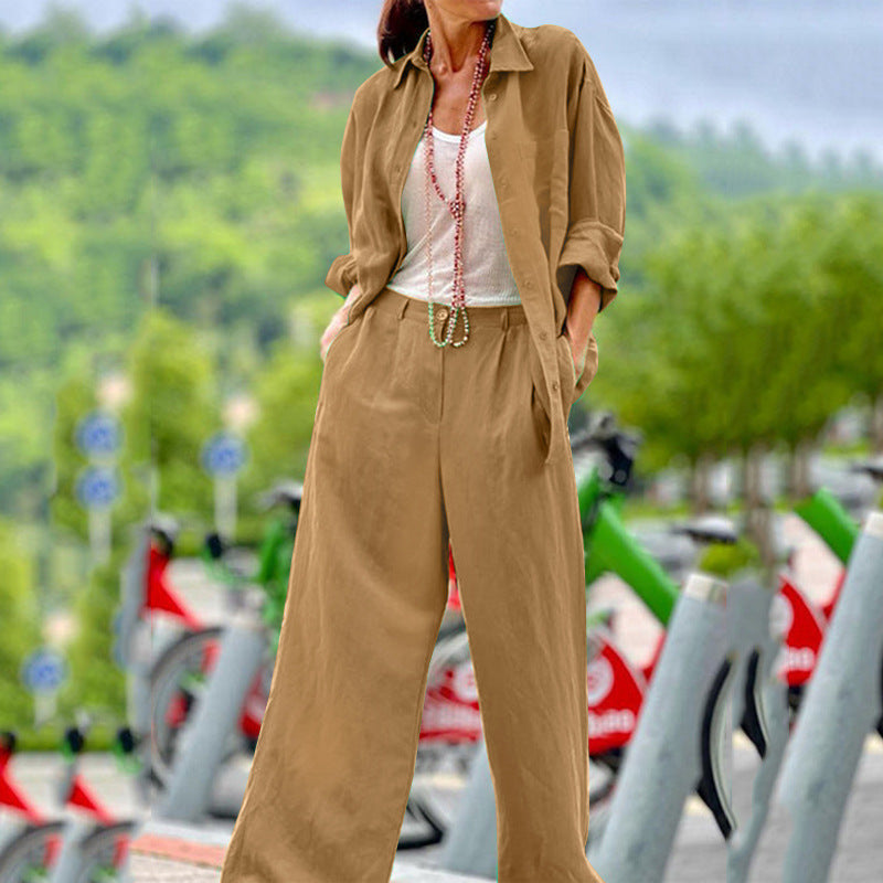 Plus Size Shirt Pantsuit