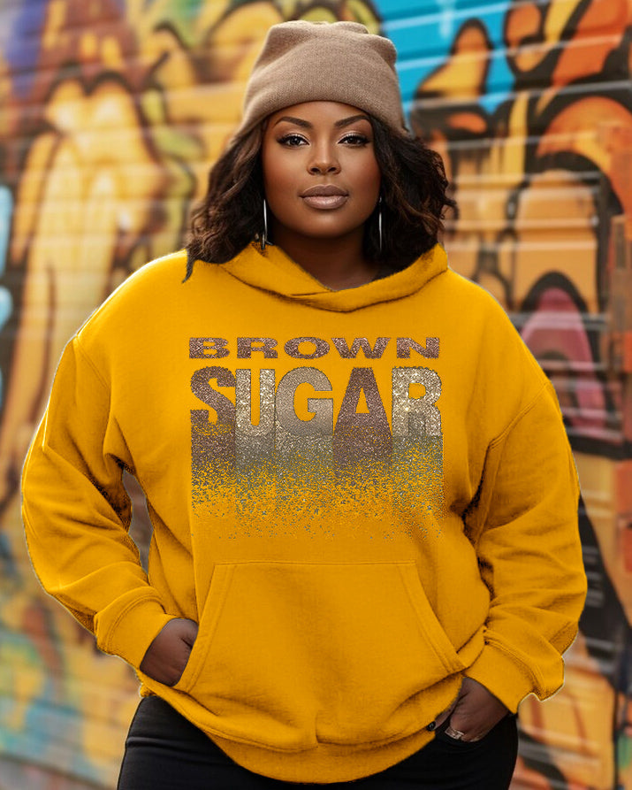 Golden Letters Brown Sugar Hoodie