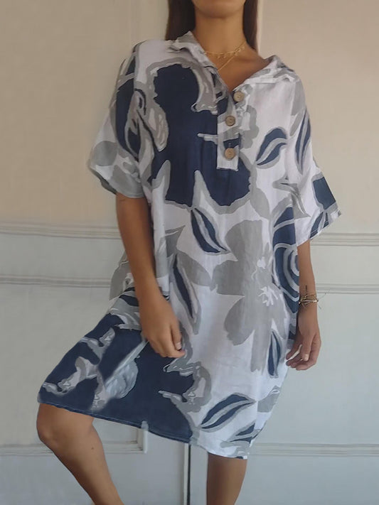 Printed Elegant Tunic Dress