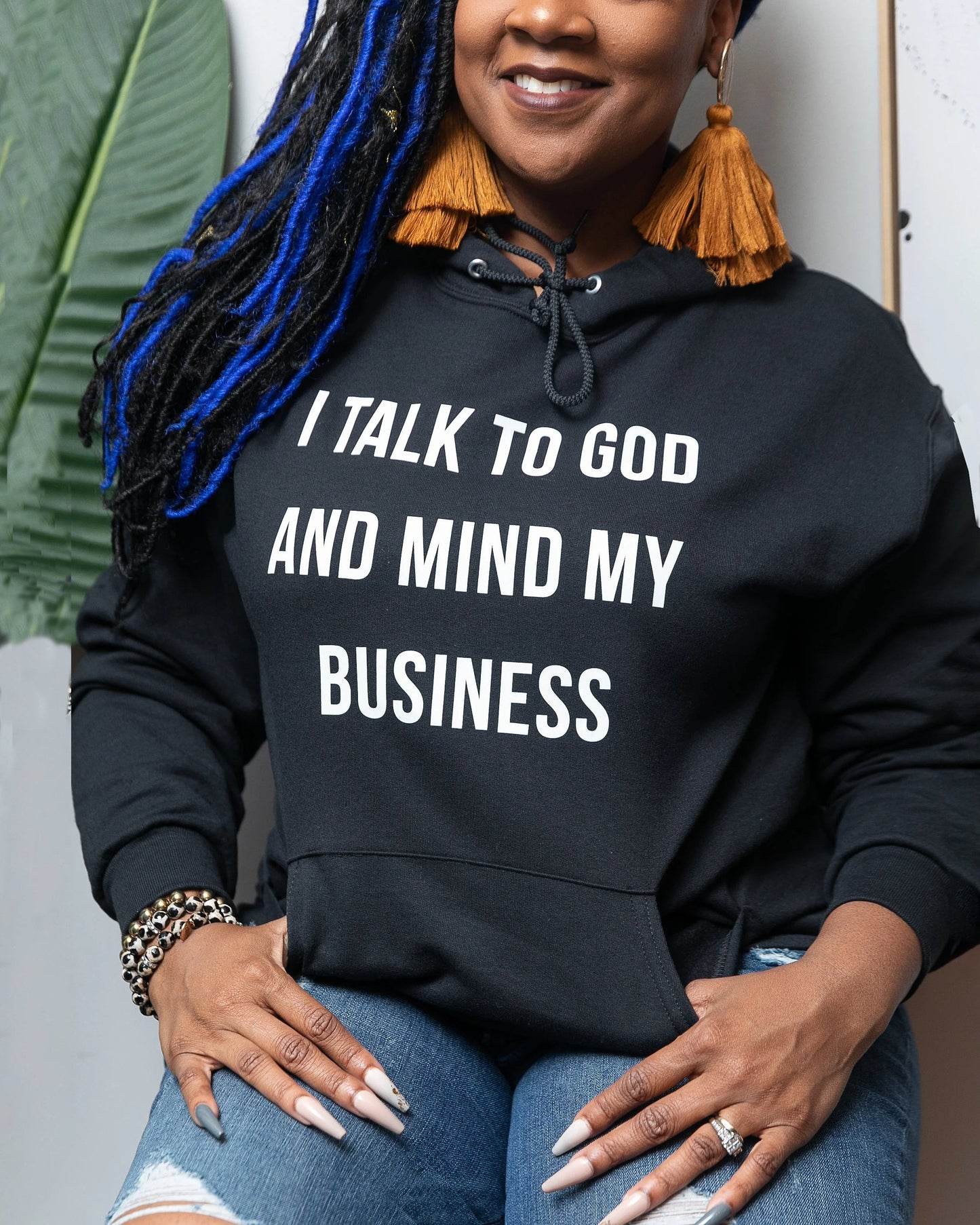 I Talk To God Long Sleeves Hoodie