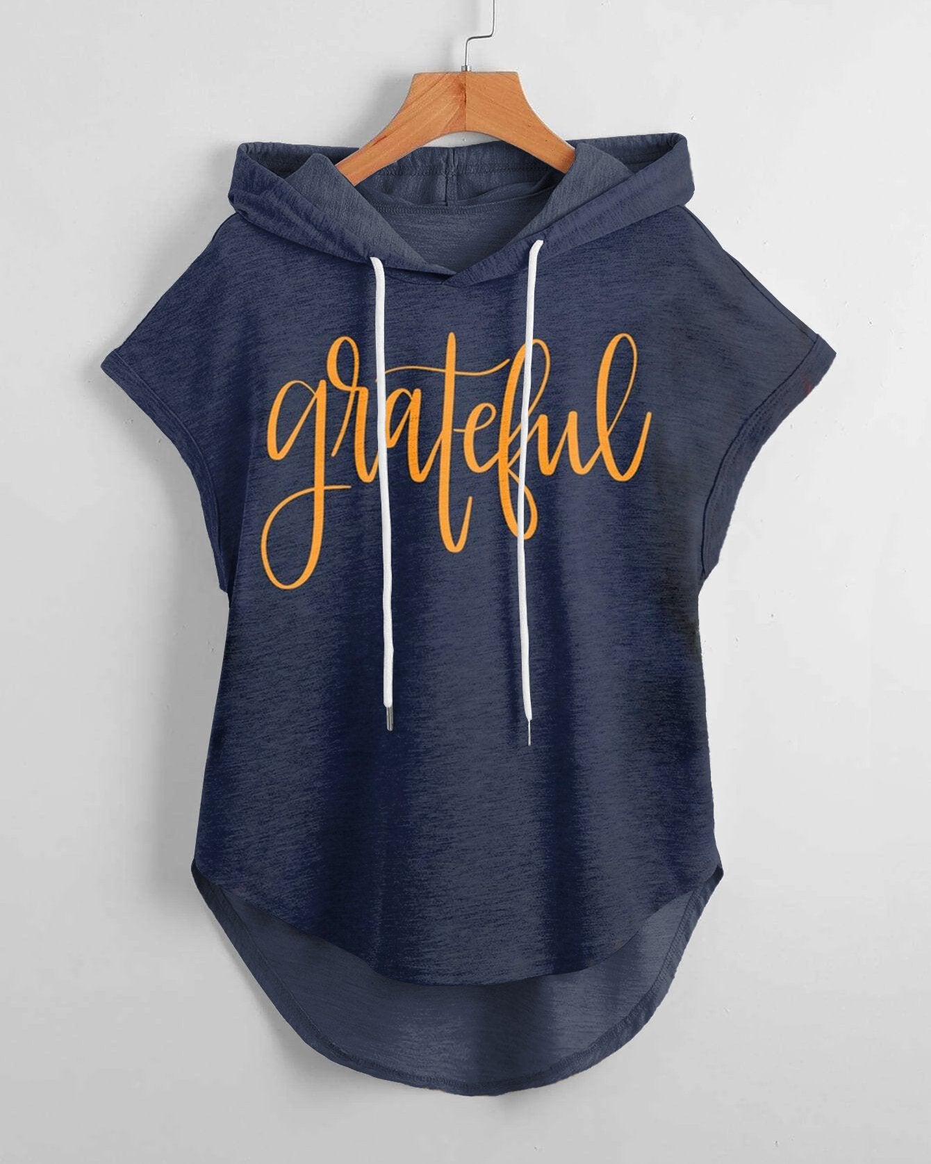 Grateful Drawstring Hooded Tee