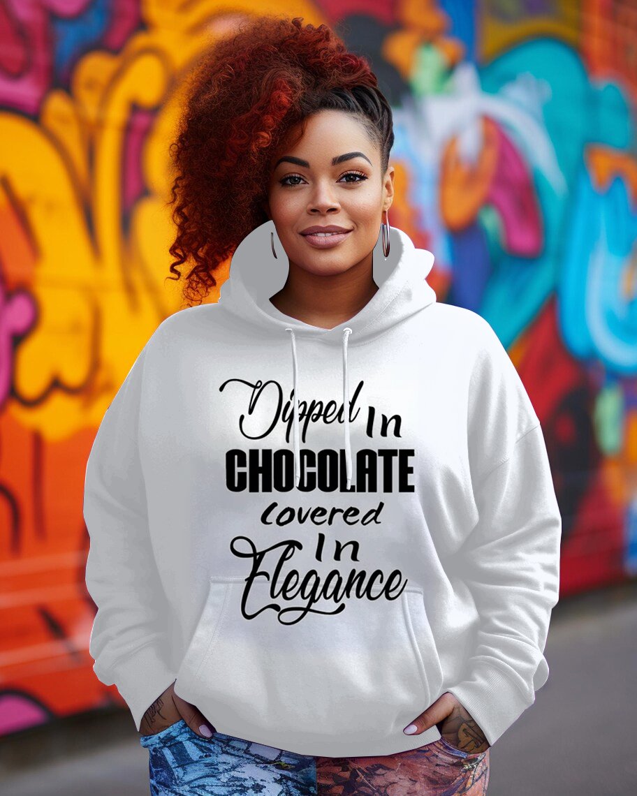 Dipped In Chocolate Long-sleeved Hoodie