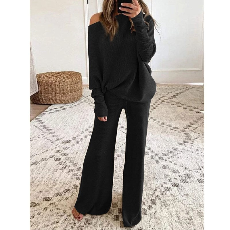 Autumn and Winter Casual Long Sleeve Pants Two-Piece Set