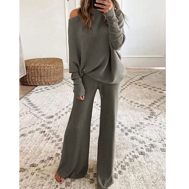 Autumn and Winter Casual Long Sleeve Pants Two-Piece Set