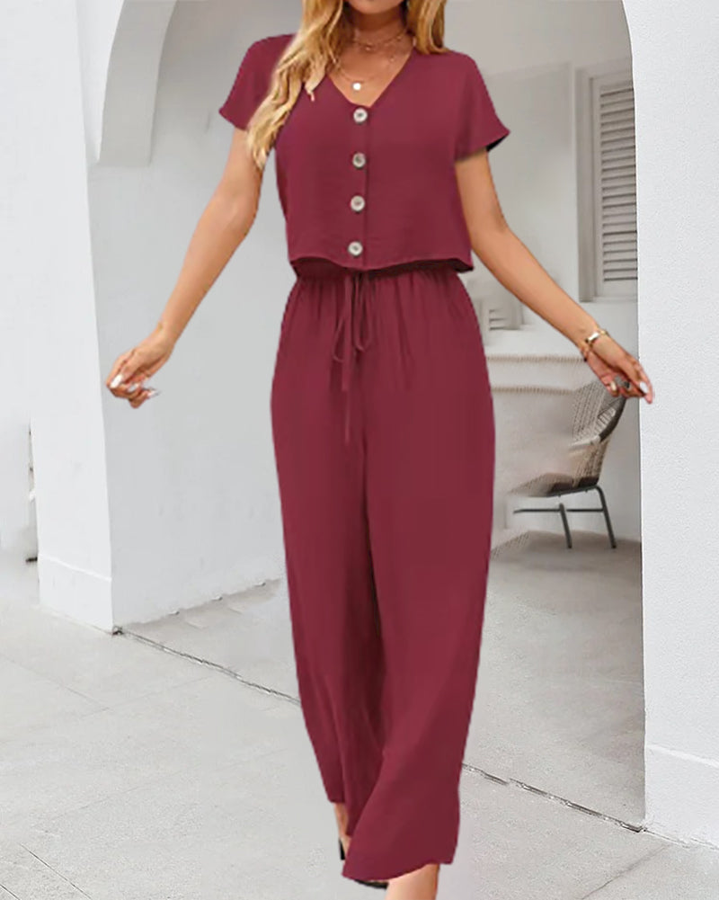 Outfit Top Long Trousers Two-Piece Set