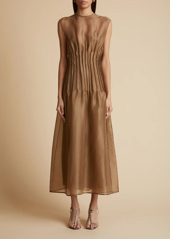 Wes Pleated Maxi Dress