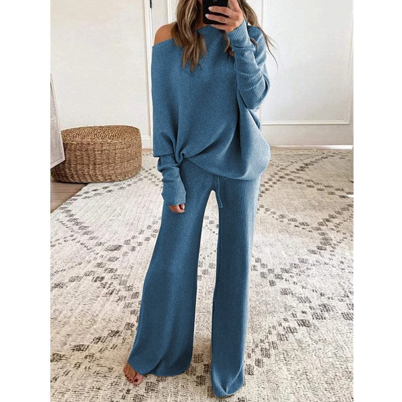 Autumn and Winter Casual Long Sleeve Pants Two-Piece Set