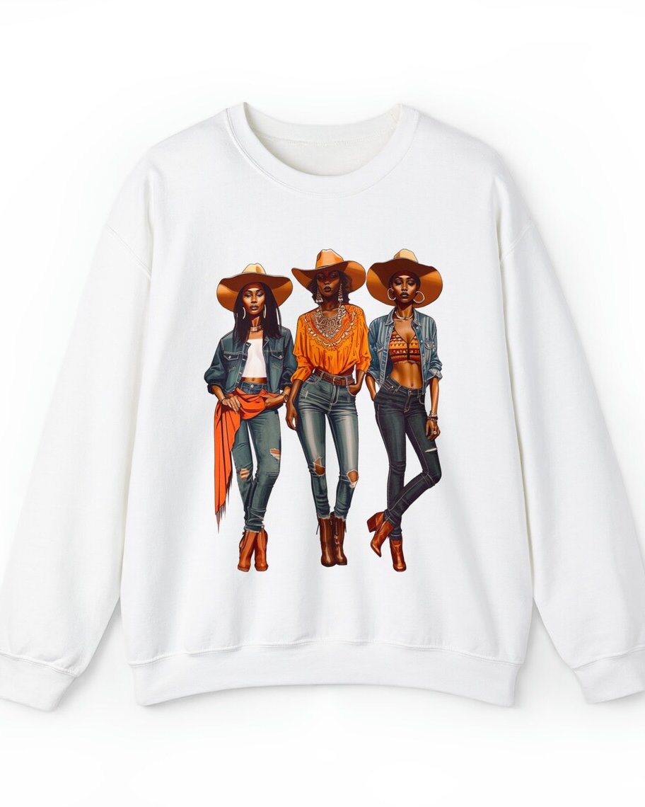 African Americ Black Cowgirls Woolen Sweatshirt