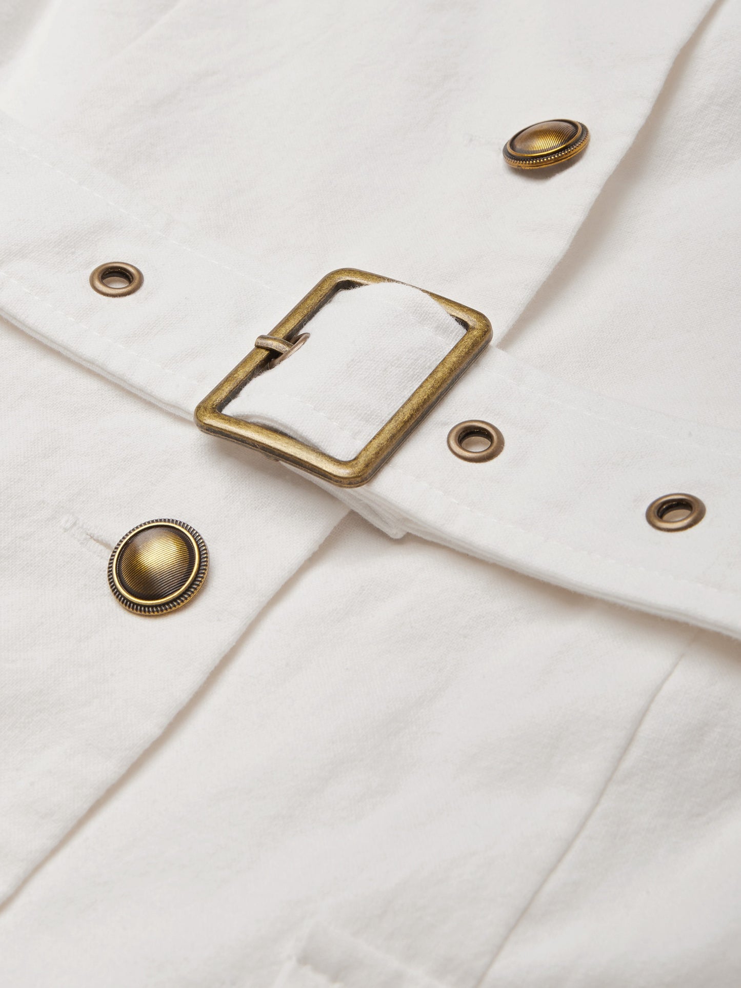 Midi Linen Dress, Short Sleeves, Shawl Collar, Plain, Button Design, French Vintage, Blue