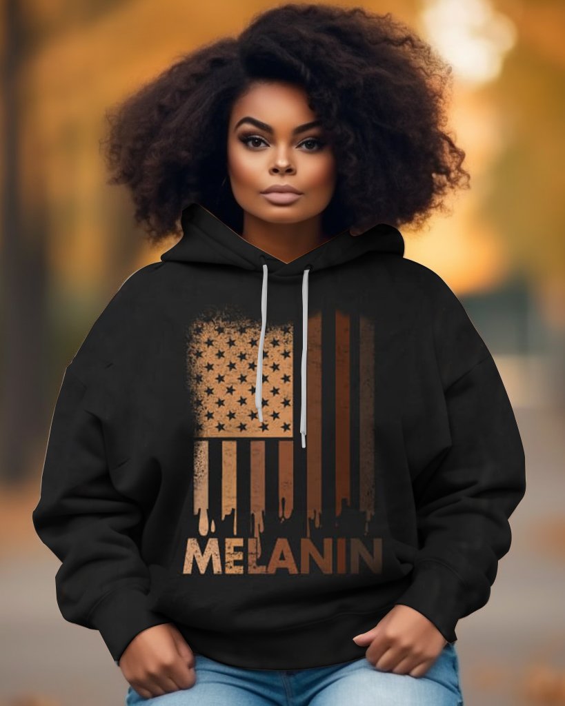 Drippin Melanin Black Pride Long Sleeves Hoodie