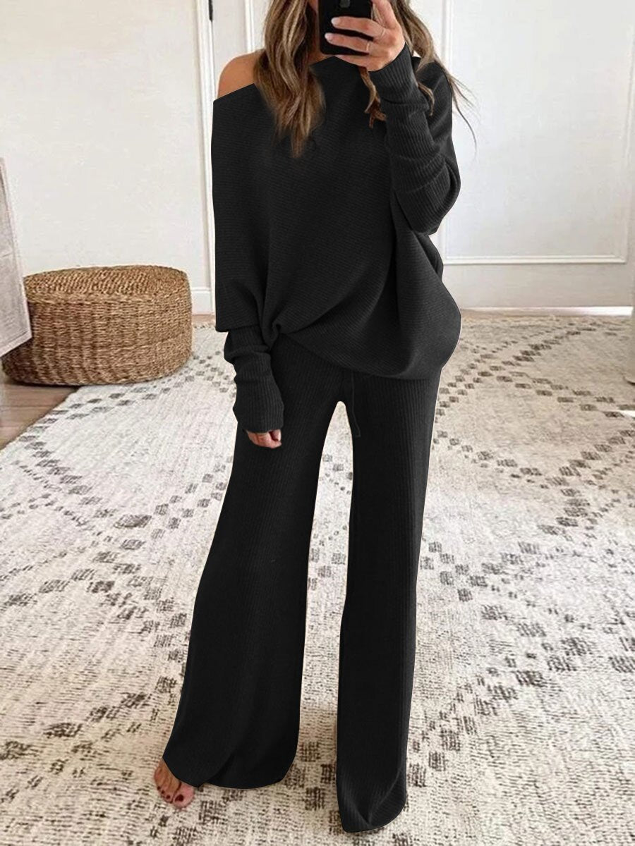 Autumn and Winter Casual Long Sleeve Pants Two-Piece Set