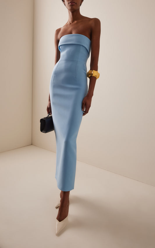 Exclusive Rhea Satin Maxi Dress