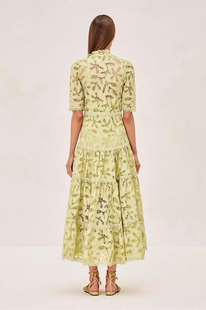 Ledina Maxi Green Dress