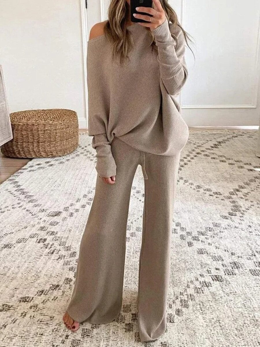 Autumn and Winter Casual Long Sleeve Pants Two-Piece Set