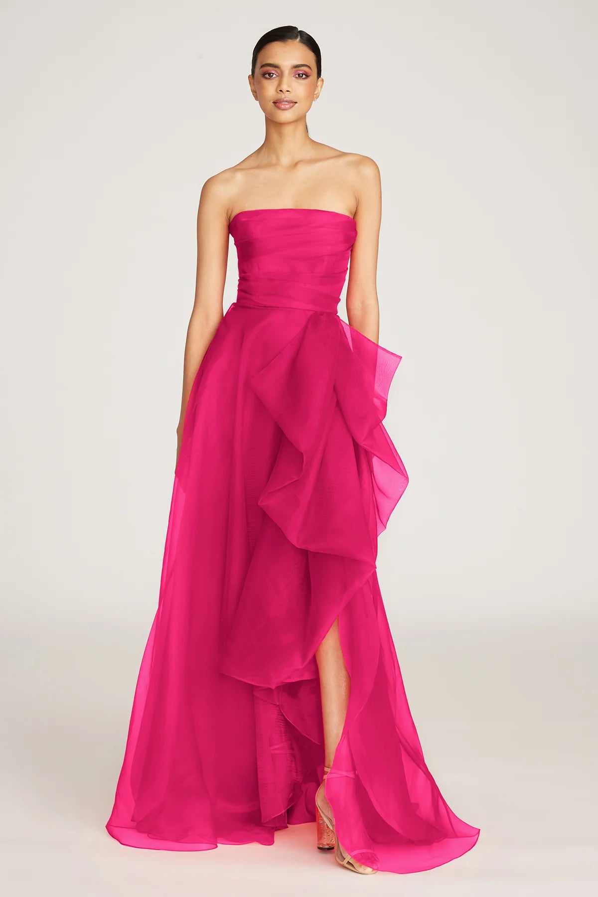 Teresa Strapless Draped Gown