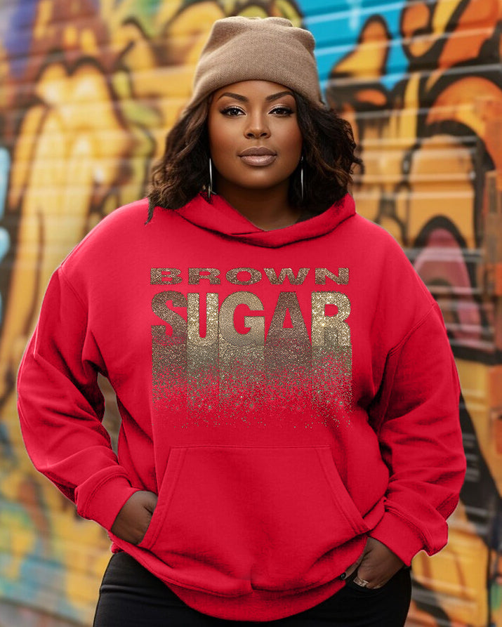 Golden Letters Brown Sugar Hoodie