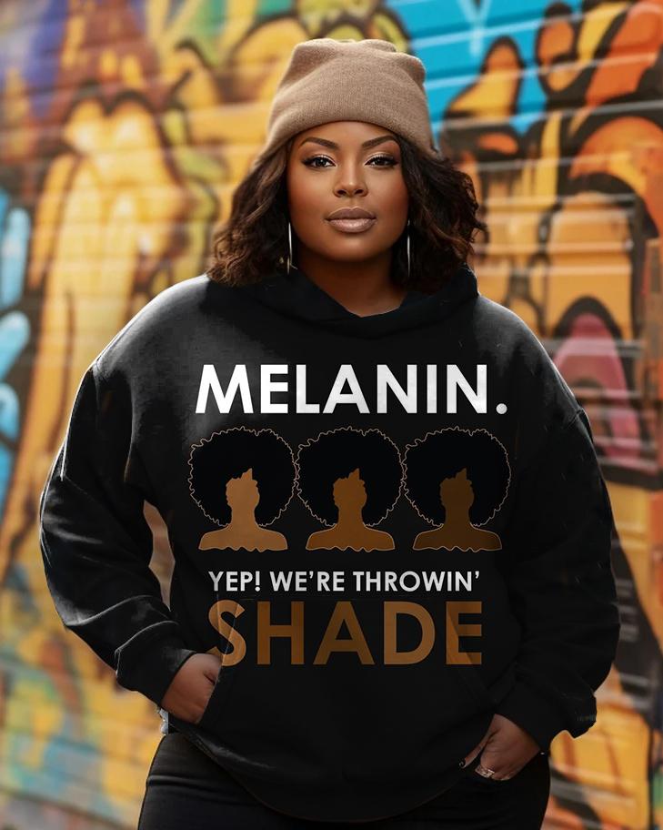 Melanin Womens Long Sleeves Hoodie