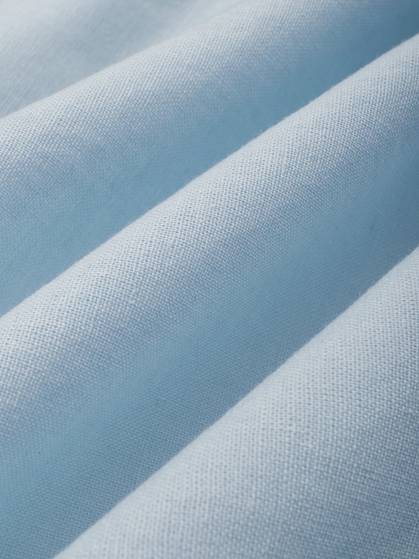 Midi Cotton Dress , Long Sleeves, Off Shoulder, Plain, Belt Design, French Vintage, Sky Blue