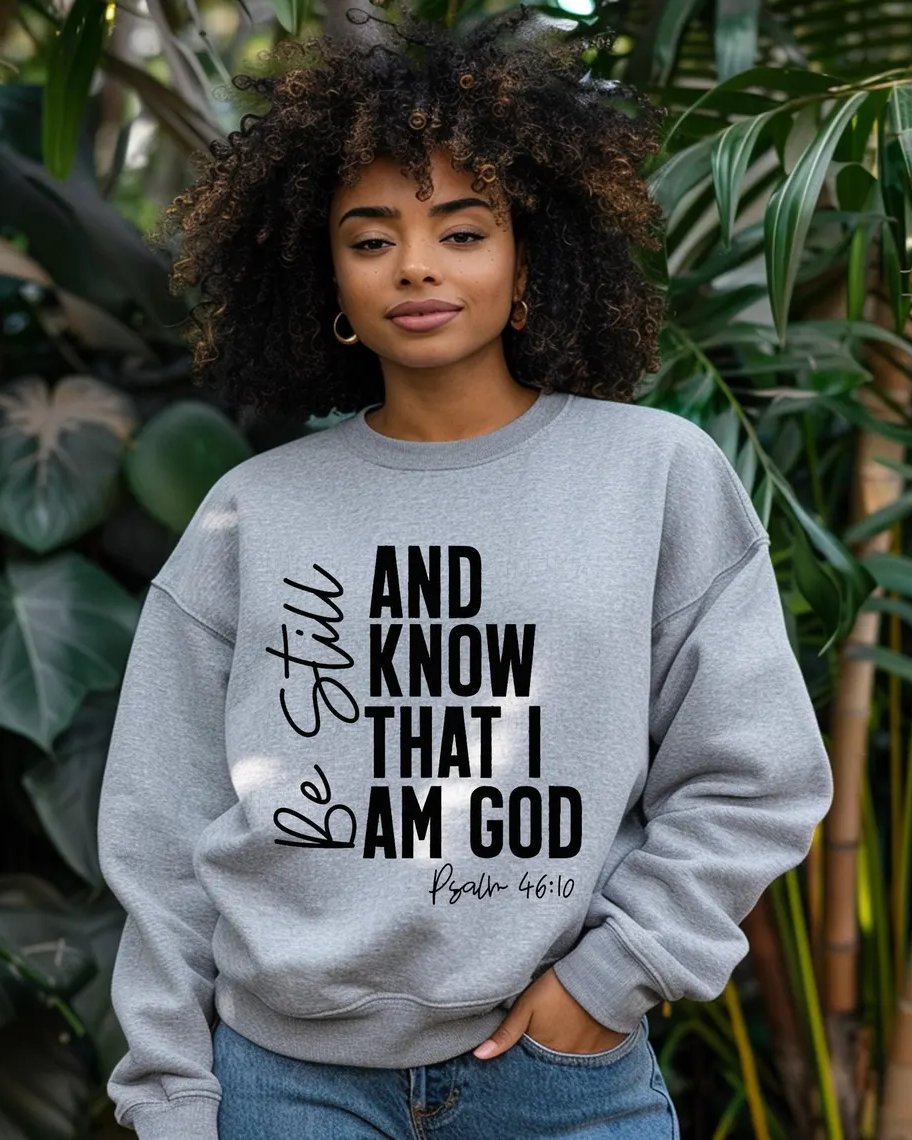 Be Still and Know That I Am God Crewneck Sweatshirt