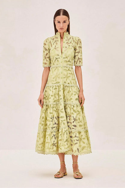 Ledina Maxi Green Dress
