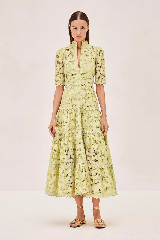 Ledina Maxi Green Dress