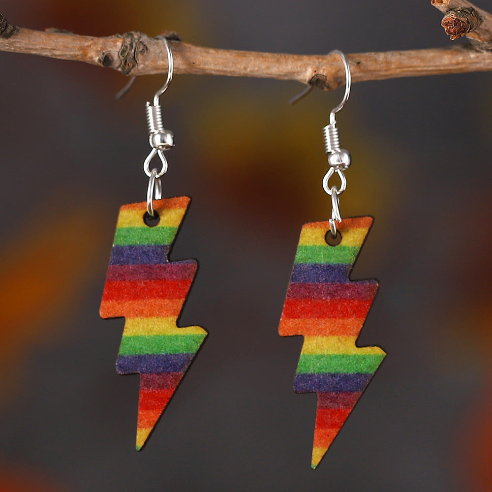 Rainbow Lightning Earrings