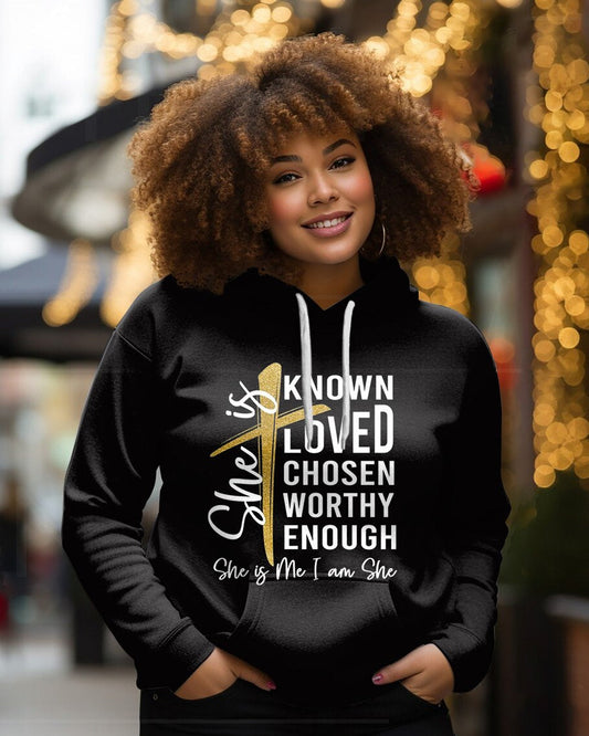 She is Loved Unisex Long-sleeved Hoodie