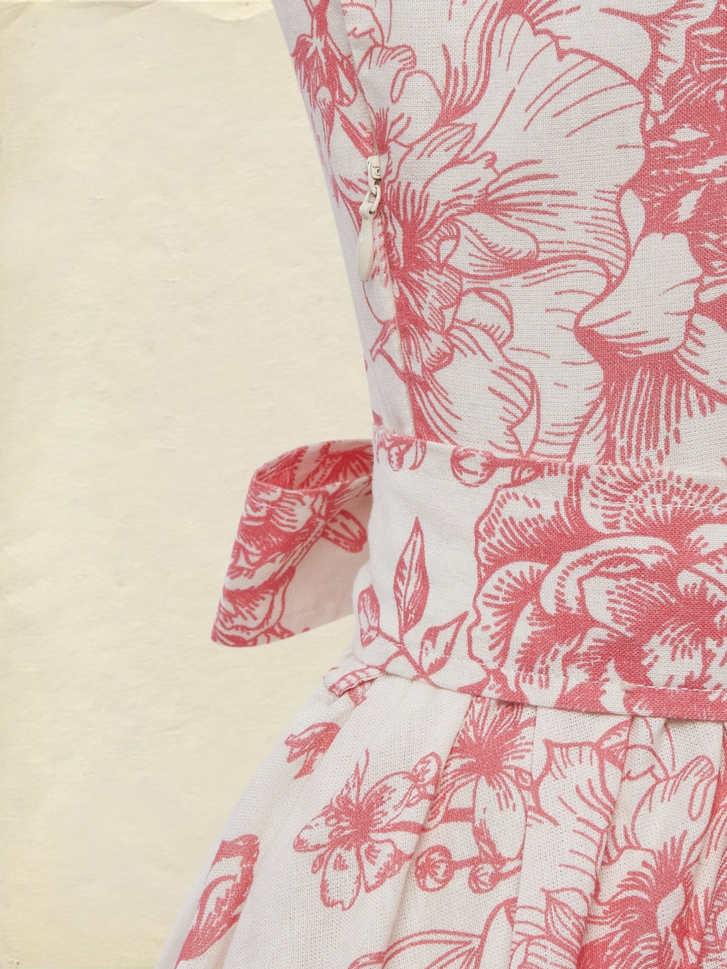 (SIZE:XS-XXL) Maxi Linen Dress , Cap Sleeves, Stand Collar, Floral, Lace, Vintage, Blue