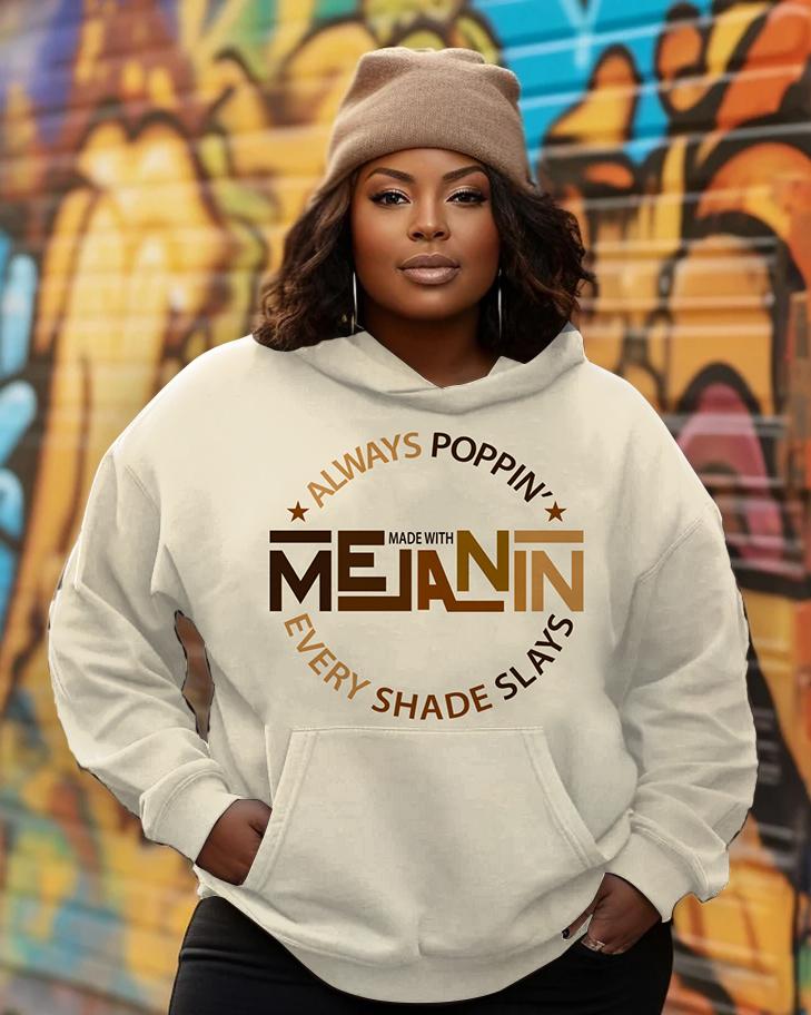 Made With Melanin Long Sleeves Hoodie