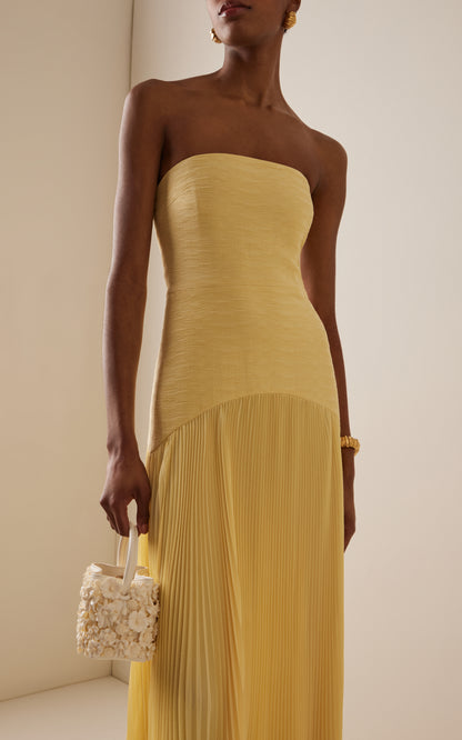 Sunniva Yellow Maxi Dress
