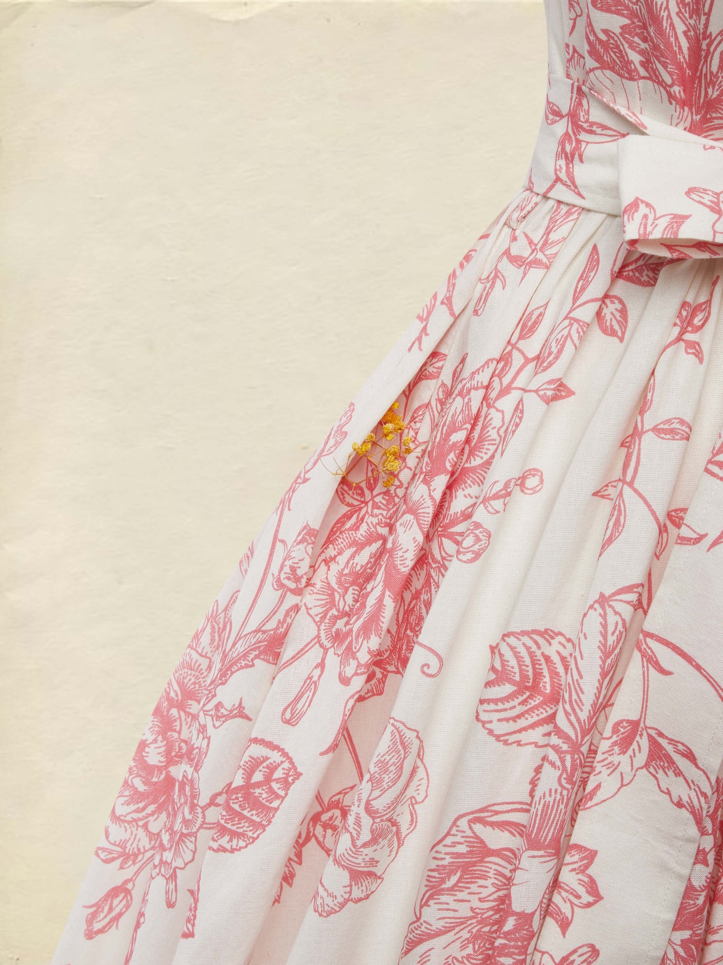 (SIZE:XS-XXL) Maxi Linen Dress , Cap Sleeves, Stand Collar, Floral, Lace, Vintage, Blue