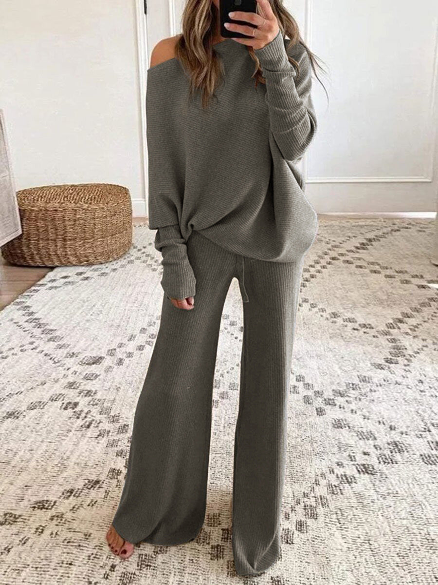 Autumn and Winter Casual Long Sleeve Pants Two-Piece Set