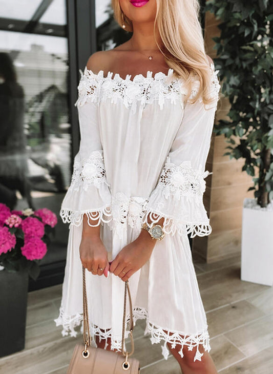 Off-Shoulder Lace Dress